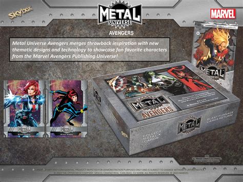 marvel metal cards box|upper deck marvel cards 2024.